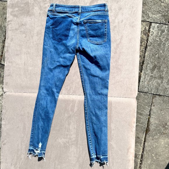 DL1961 Margaux Instasculpt Cracked Ankle Skinny Jeans Size 26 - Picture 7 of 8